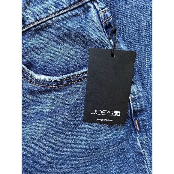 NWT Joe's Jeans High Rise Straight Ankle Raw Frayed Hem Jeans in Paula, Size 23 - Picture 9 of 16